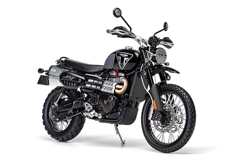Corgi Model Bike: questa collezione include un modello dettagliato di una classica Triumph Scrambler 1200 Bond Edition, accuratamente dipinto e in scala; i nostri modelli presentano una gamma di design tradizionali e moderni, come regali motori per gli uomini