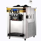 VEVOR Soft Serve Ice Cream Maker, 2350W Commercial Ice Cream Machine 5.8-7.9 gal per hour, Puffing & Shortage Alarm, Countertop Soft Serve Maker for Restaurant Home Party, Silver