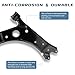 Front Lower Control Arm with ball joint for Audi A3 Quattro 2006-2013, for Volkswagen Jetta 06-14, Eos 07-16, Golf 10-14, GTI 07-14, R32 2008, Rabbit 06-09 Suspension Kit K620141 K620143 4Pcs