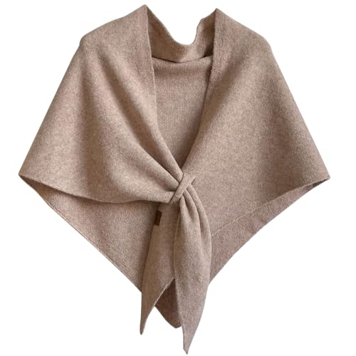 Shawl Wraps for Women, Solid Color Knitted Shawls and Wraps Blend Scarf Cape, Sweater Shawl Scarf for Daily Wear