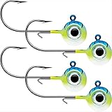 VMC Neon Moon Eye Jig 3/8 Blue Fire UV, One Size