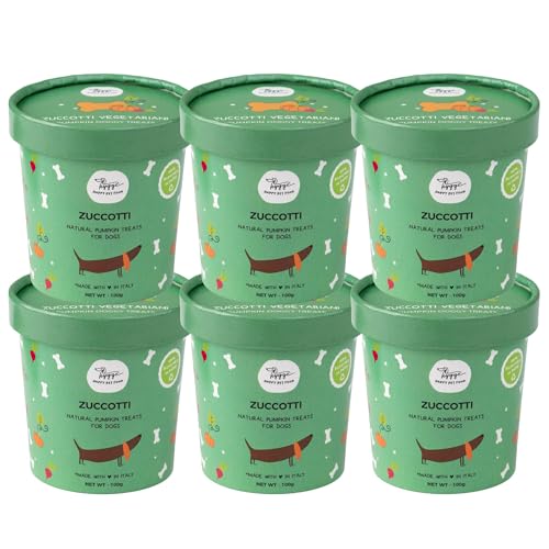 Snack per Cani | Biscotti per Cani Naturali gusto Zucca | per Tutte le Età | Biscotti Cane Adatti a Stomaci Sensibili | Sostenibile e Nutritivo | Pack da 6 | 900g | Hygge Dog