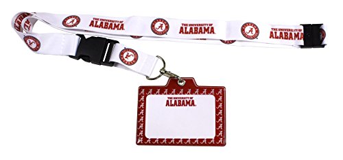 Alabama Crimson Tide Lanyard-Alabama Crimson Tide ID Holder with Lanyard Officially Licensed Collegiate Product