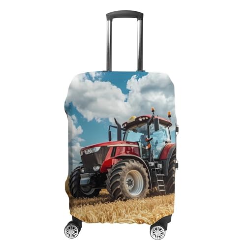 Tractor Printed Travel Luggage Cover Suitcase Protector Baggage Covers for Men Women S