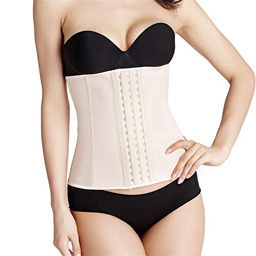 Belt Waist Cincher Body Shaper Girdle Training Tummy Control Corset For Latex Waist Trainer Shapewear 1021 (Color : Beige, Size : 6XL)