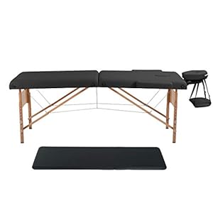 Massage Table Mat Massage Bed Anti-Fatigue Mat Spa Bed Standing Mat 73” L28”W Height Adjustable 2 Folding Portable Massage Table W/Anti-Fatigue Standing Mat(54”L 14”W3/4 Thick) Carry Case Salon Bed