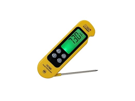 UEI TEST INSTRUMENTS PDT660 Approx. 1/SEC Update Rate, FLODING Probe Reads Open OR Closed, Large Easy-to-Read Backlit Display, NSF Certified, NSF Folding Pocket Thermometer, Temperature Range: -58 to