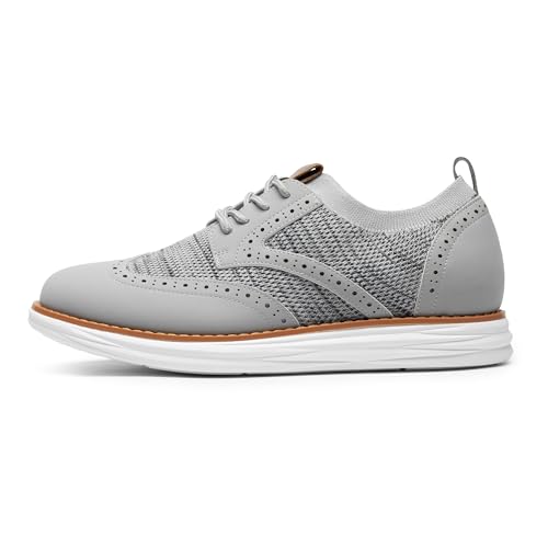 Image of Bruno Marc Men's KnitFlex Craft Mesh Oxfords Sneakers
