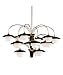 Hudson Valley Lighting 1015-AGB Barron - Fifteen Light 3-Tier Chandelier - 38.5 Inches Wide by 22.5 Inches High, Aged Brass Finish with Opal Glass
