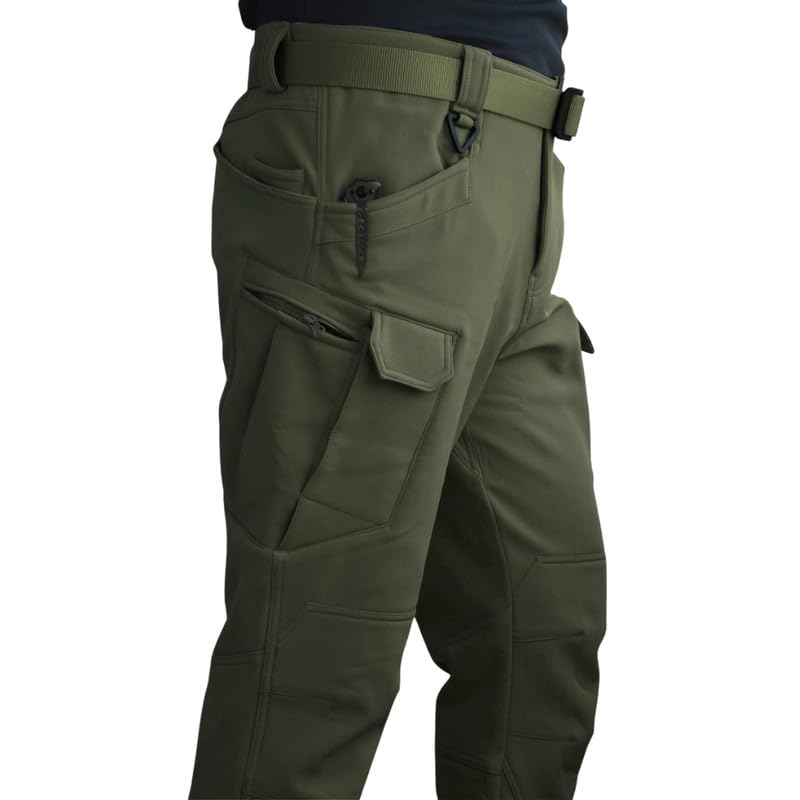 Image of Tactical Camouflage Pants - Men's Soft Windproof Waterproof Fleece-Lined Outdoor Assault Pants