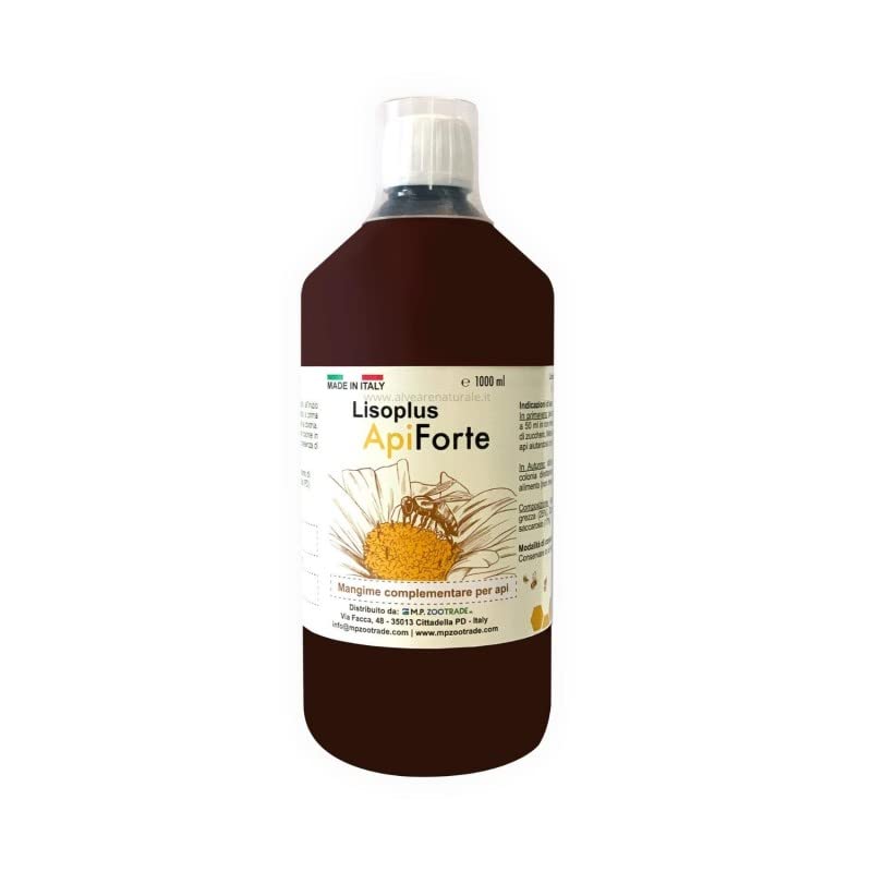 APIFORTE LISOPLUS - 1 LITRO - ALIMENTO di Origine Naturale per API (MIGLIORA LA COVATA)