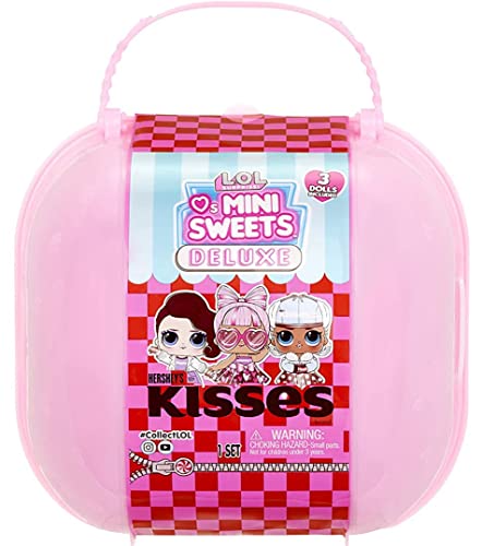 LOL Surprise Loves Mini Sweets Hershey's Kisses Deluxe Pack con más de 20 sorpresas, accesorios, muñecas coleccionables