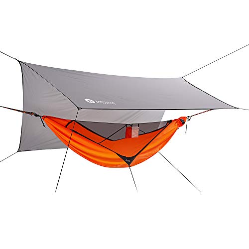 Easthills Outdoors Skyloft Single Asymmetrical Camping Hammock with Mosquito/Bug Net, 10ft Tree...