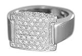 Geschenketui u. Organzabeutel Hobra-Gold Luxus Brillantring Weißgold 750 mit Brillanten 1 ct. Weißgoldring 18 K Damenring
