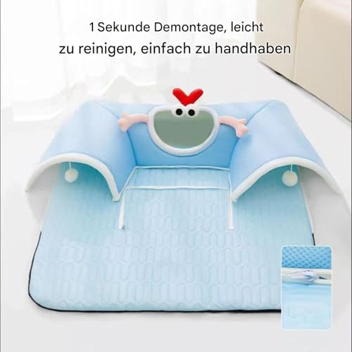 Tunnel pour chat anti stress et coussin de couchage doux - 5