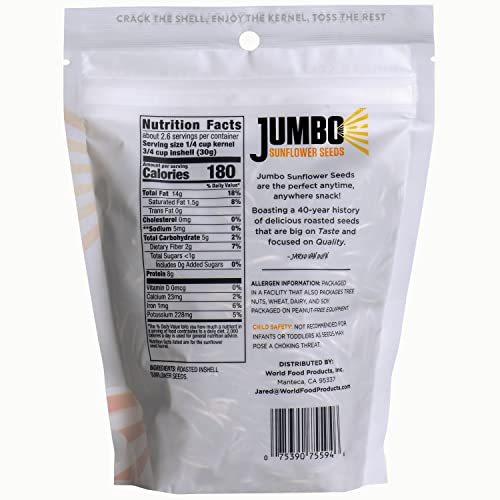 Jumbo Sunflower Seeds Mega Pack Bundle (6 Original, 6 Ranch, 12 Mega No Salt) #TOP3