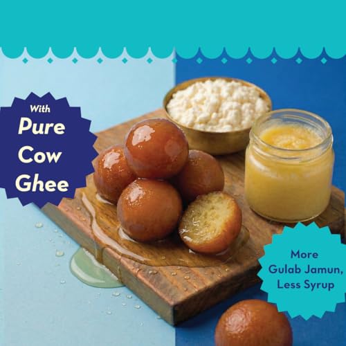 Image of GO DESi - Gulab Jamun | Made with Pure Cow Ghee | 8 pieces | 200 grams | Indian Mithai | Classic sweets | Sweets Gift Pack