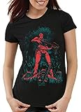 style3 daryl dixon t-shirt da donna walking horror hunter the halloween dead, dimensione:xxl