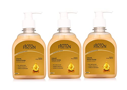 Image of Organic pH-Balance Moisturizing Liquid Hand Wash with Refreshing Fragrance, Complete Protection for Soft & Gentle Hands 250ml pack of 3 (Gold (pack of 3))