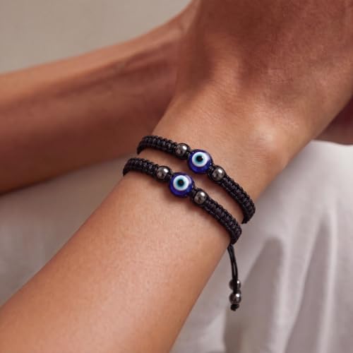 Image of Fesciory Evil Eye Bracelets for Women, Adjustable Amulet Red String Jewelry