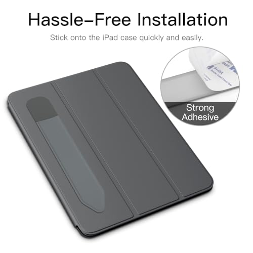 Image of MoKo Adhesive Pencil Case Holder Sticker for Apple Pencil, Dark Grey