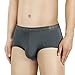 DAVID ARCHY Men's 4 Pack Micro Modal Separate Pouch Briefs with Fly (M, Dark Gray/Olive Green)