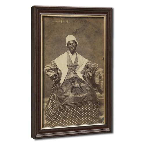 Toile Sojourner Truth 1863 de qualité supérieure avec cadre de suspension épuré