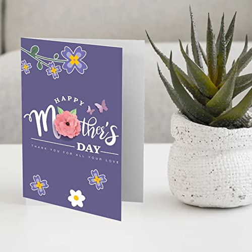 Anymonypf 24 Pack Happy Mother's Day Cards Thank You Mon Celebration Card With Envelopes For Best Mom Ever Suppliess #TOP3