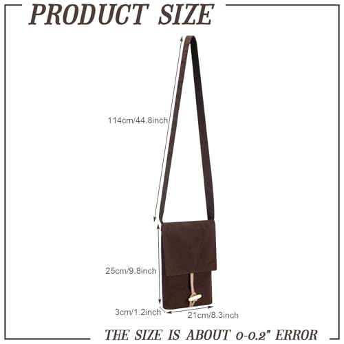 Aliceset Medieval Canvas Shoulder Bag Renaissance Medieval Viking Canvas Shoulder Bag with Horn Buckle Small Pilgrim Pouch2