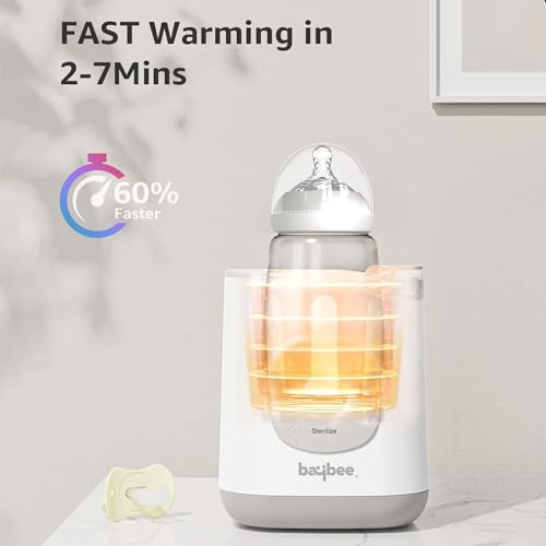 Image of BAYBEE 10 in 1 Baby Bottle Sterilizer & Warmer | Portable Baby Milk, Water, Food Warmer | Electric Bottle Sterilizer for Baby with Manual Temperature Adjustment, BPA Free | Fast Bottle Warmer