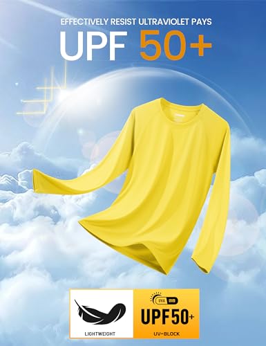 Image of MAGCOMSEN Men's Long Sleeve Shirts UPF 50+ UV Sun Protection Athletic Shirts for Hiking Running Workout Rash Guard
