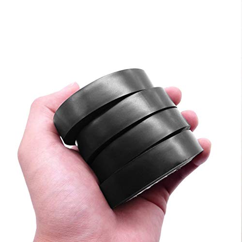 Image of Maveek 10 Rolls Black PVC Electrical Insulation Tapes-Flame Retardant Waterproof Tape Vinyl Insulating Backing-15mmx15m(0.6 inch x 50')