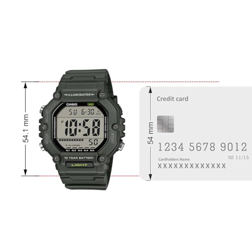 Image of Casio AE-1600HX-3AVDF Digital Clear Watch Unisex (D438)