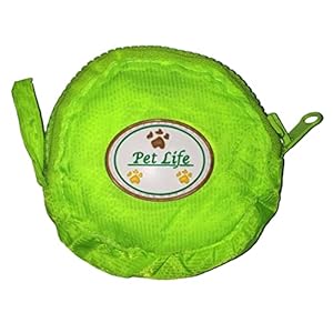 Pet Life ® ‘Thunder Paw’ Waterproof Dog Raincoat Poncho – Zippered Folding Travel Pet Raincoat Dog Jacket – Reflective and Adjustable Dog Coat by Sleeves and Hood with built-in back pouch