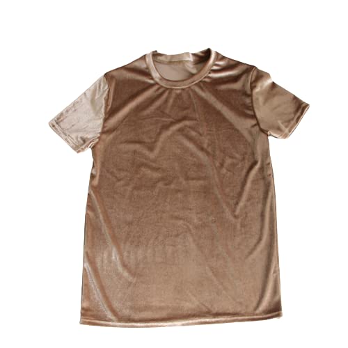 T-shirt velours homme hip-hop XXL : vêtement col rond tendance pour look hipster urbain