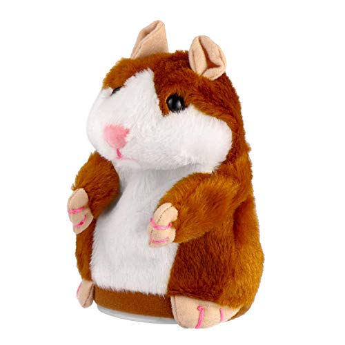 Toyvian Brinquedo de Pelúcia de Hamster Falante Elétrico Mimetismo Brinquedo de Animal de Estimação