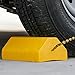Buyers Products WC9642Y Yellow Small Wheel Chock Set, Lightweight Composite Construction, 32.75 Inch Rope, Ideal for Vehicle Maintenance and Storage, Aviation and Tractors