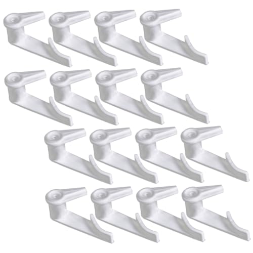 DEARMAMY 100 piezas Unidades Clips Plástico para Lámparas de Techo Fijación Resistente y Práctica para Pantallas de Luz LED Fácil Instalación Duraderos para Interiores como Cocina y Baño