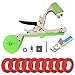 TOGETDREAM Legatrice per Piante Tying Macchina Nastro Strumento Vigneto Pomodori Lega Tape Tool Attrezzi Orto Pinza Legatrice con 10 Rotoli di Nastro ed 1 Scatola di Graffette