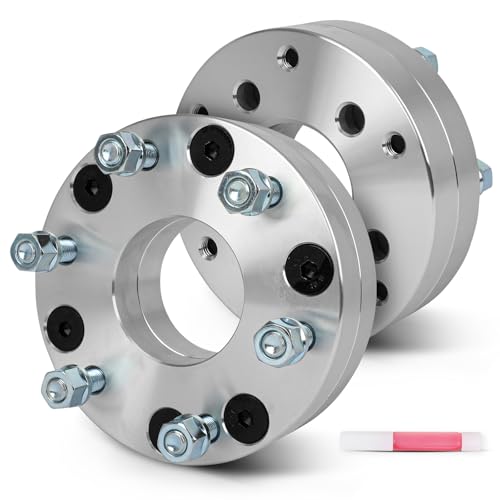 SCITOO 2Pcs Wheel Adapters 2 inch 5x4.5 to 6x5.5 Bore 74mm Studs 12x1.5 5 Lug Wheel Spacers Adapters Fit for for Ford Escape for Ford Fusion for Toyota Camry for Toyota for Tacoma