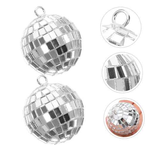 BESPORTBLE - 10 piezas de bolas espejadas colgantes para decoración de fiestas, jardín y eventos: efectos brillantes para bodas, cumpleaños y celebraciones miniatura 4