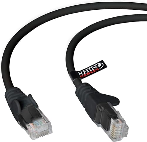 rhinocables CAT 5e Cable Ethernet RJ45 0.24 m Negro miniatura 1