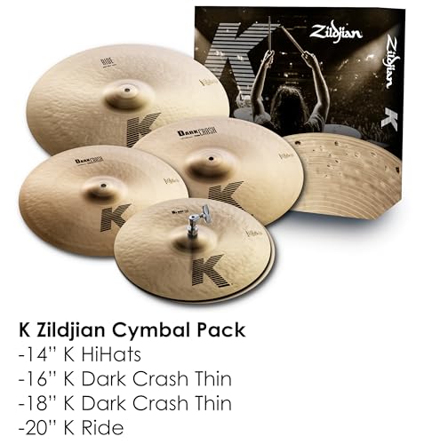 Image of Zildjian K0800 K Crash Ride Cymbal Pack | Complete matched set for the drum kit, everything a working drummer needs, consistent voicing, stage and studio ready