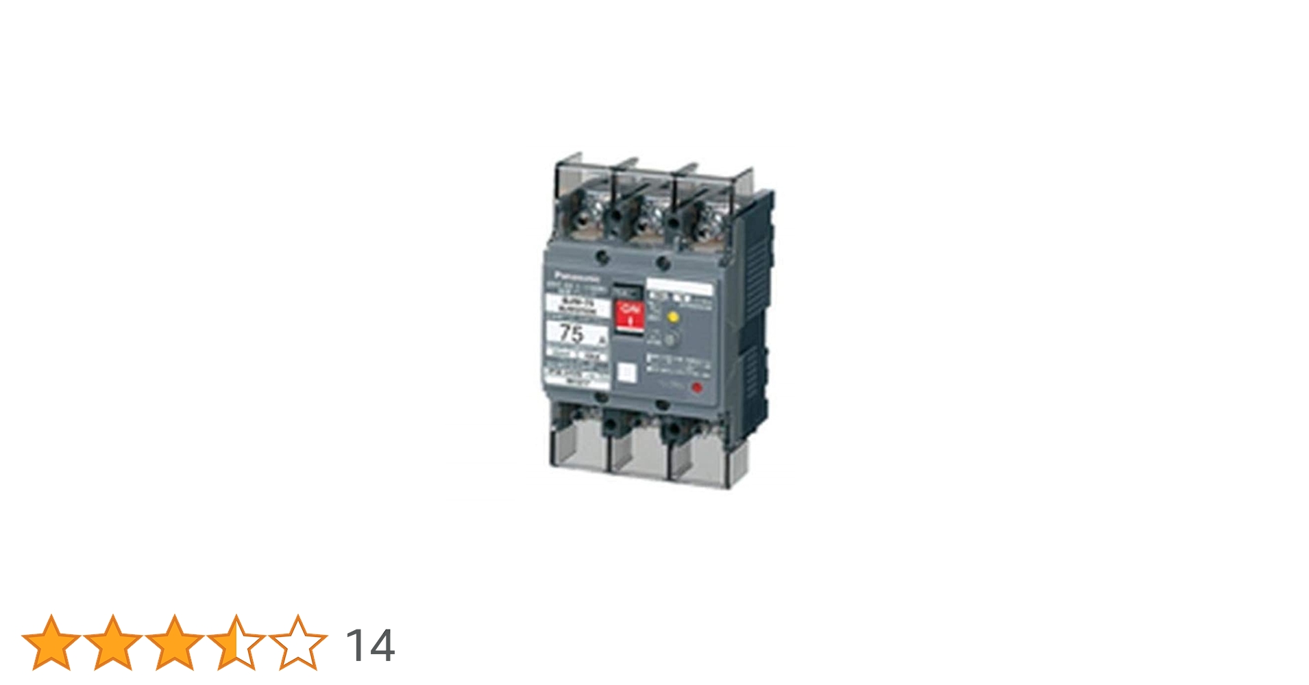 Panasonic 漏電ブレーカー BJWA 3753K 75A 30mA BJWA3753K BJWA-75 3P75A30MA 1個 Panasonic(パナソニック