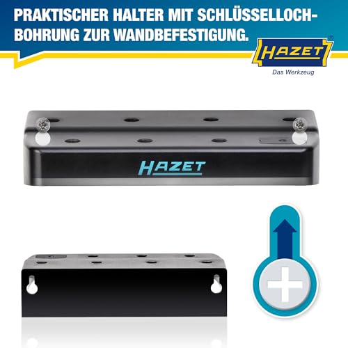 HAZET 811SH Empty Screwdriver Holder Holds 7 Screwdrivers with Handy Keyhole for Easy Wall Mounting, Black - Image 3
