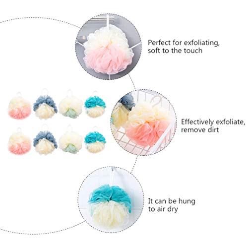 Esponjas esfoliantes multicoloridas Healifty para mulheres e homens