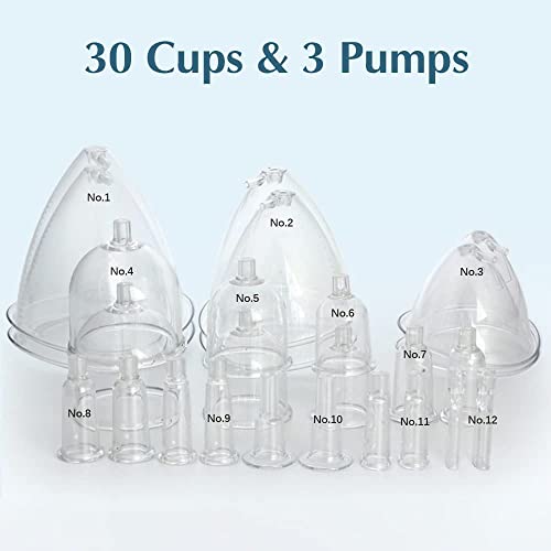 Gdae10 Vacuum Therapy Machine,Professional Acupoint Cupping Body Shaping Device New Body Machine For Body Care With 30 Cups And 3 Pumps #TOP2