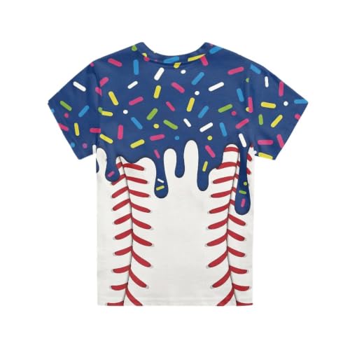 Image of Renewold Kids Novelty T-Shirt for Girls Boys Short Sleeve Crewneck Summer Tee Soft Breathable Graphic Shirt for Age 2-16