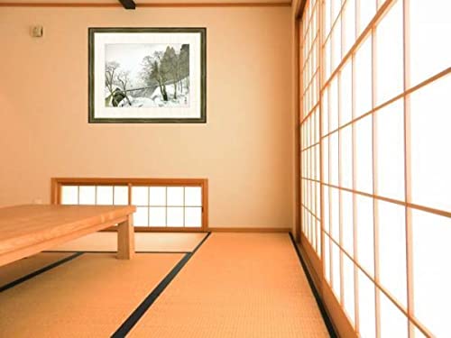 Amazon.co.jp: 川合玉堂 雪中水車 F8号 高精細巧芸画 絵画