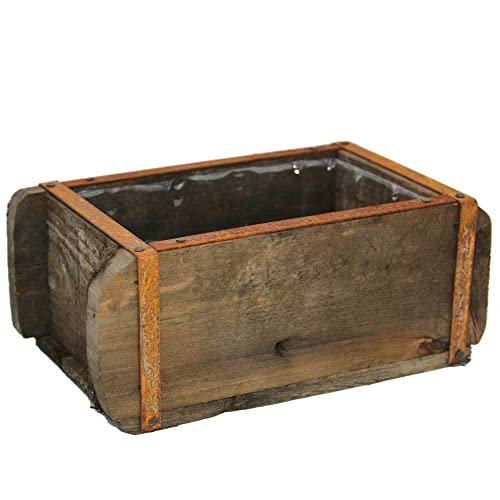 UNUS Vaso in legno naturale a forma di mattoni